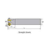 Chamfer milling CMD01 Kr: 60°  CMD01-012/025/036-G20/25/32-SP12-01/02/03 - Makotools Industrial Supply Tools for Metal Cutting
